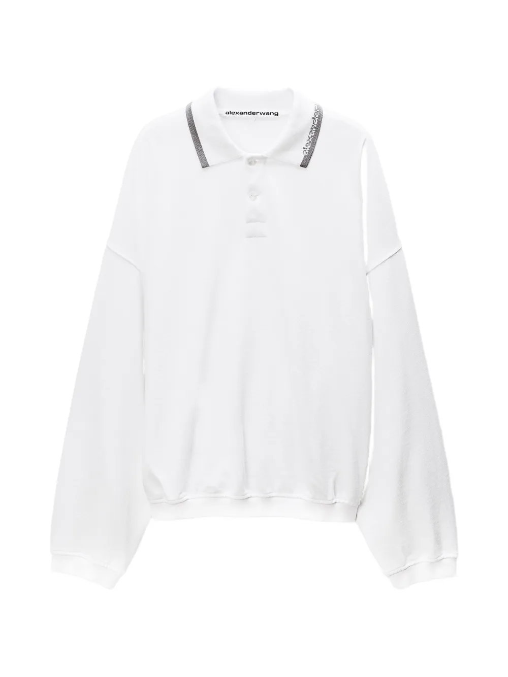 Alexander Wang long-sleeve polo shirt - White
