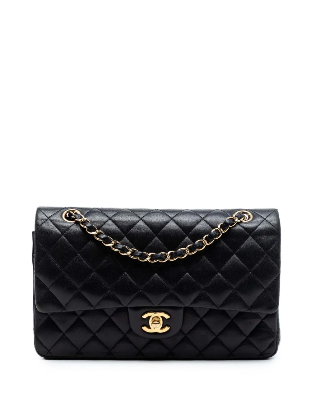 CHANEL Pre-Owned 2012 Medium Classic Lambskin Double Flap shoulder bag - Nero