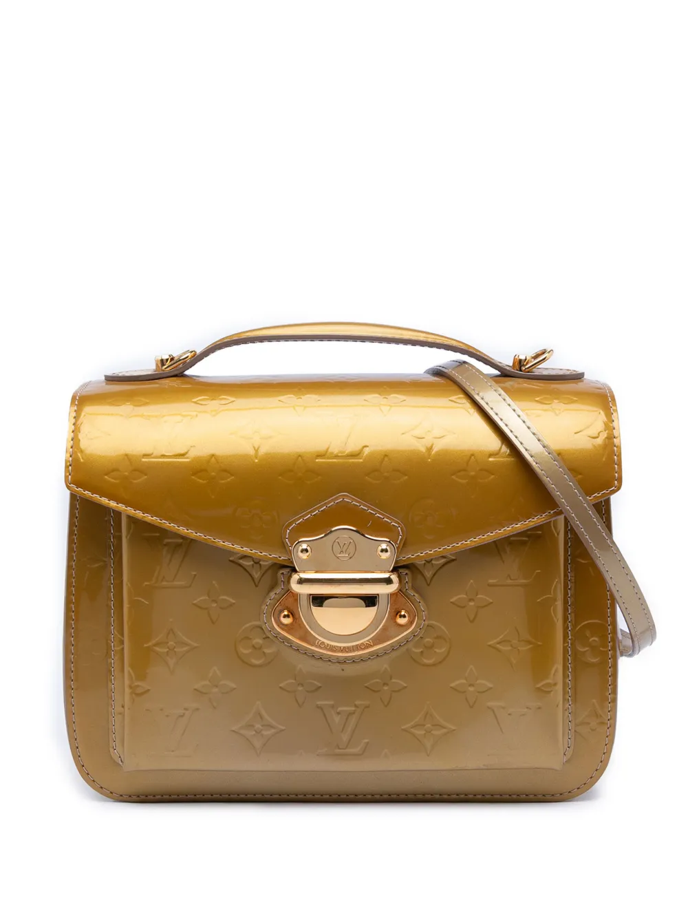 Louis Vuitton Pre-Owned 2012 Monogram Vernis Mirada satchel - Gold