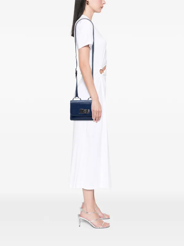 MIUMIU ミュウミュウ マドラス ポシェット クロスボディ ゴート 2WAY クラッチバッグ ロゴ ショルダーバッグ 5BH200 MIUMIU ミュウミュウ マドラス ポシェット クロスボディ ゴート 2WAY