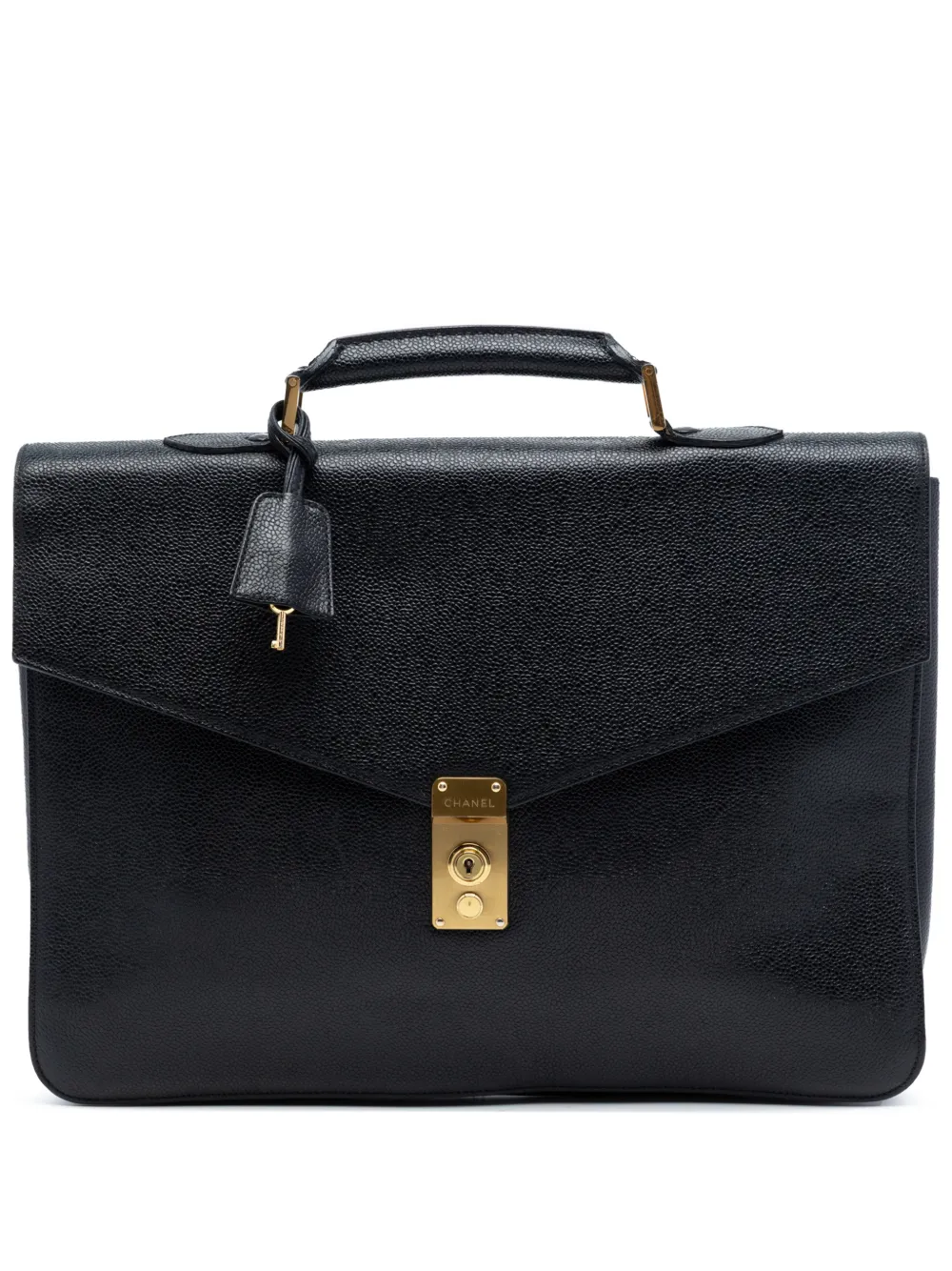 CHANEL Pre-Owned 1996-1997 Caviar Briefcase business bag – Black