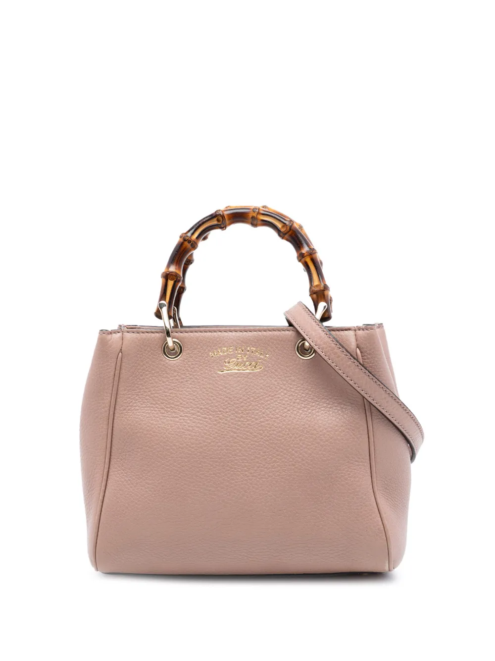 Gucci Pre-Owned 2016-2026 Mini Calfskin Bamboo Shopper satchel - Rosa