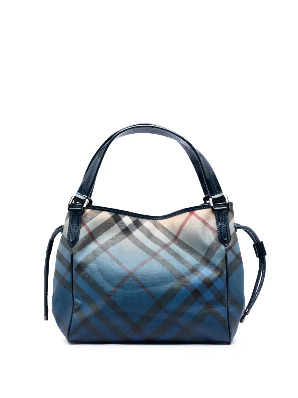 Burberry Pre-Owned 2000-2017 Supernova Check Ombre Coated Canvas Bilmore tote bag - Blau