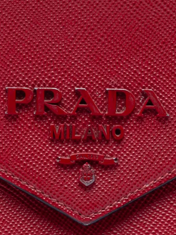 Prada Pre-Owned 2013-2026 Saffiano Cuir Monochrome Envelope