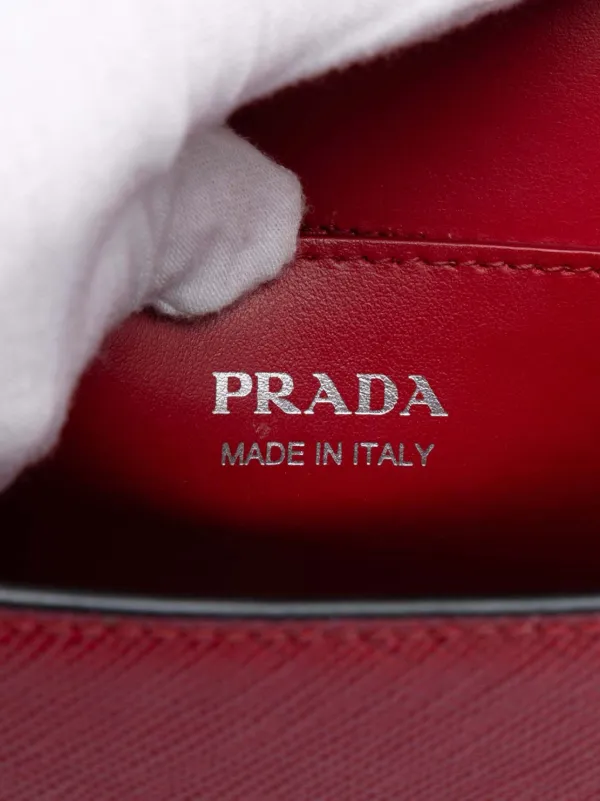 Prada Pre-Owned 2013-2026 Saffiano Cuir Monochrome Envelope