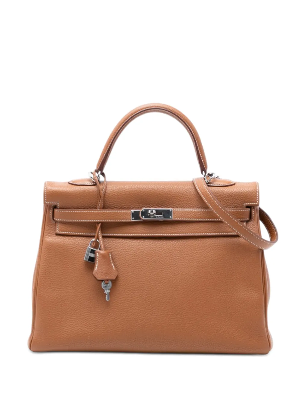 Hermès Pre-Owned 2012 Clemence Kelly II Retourne 35 satchel - Marrone