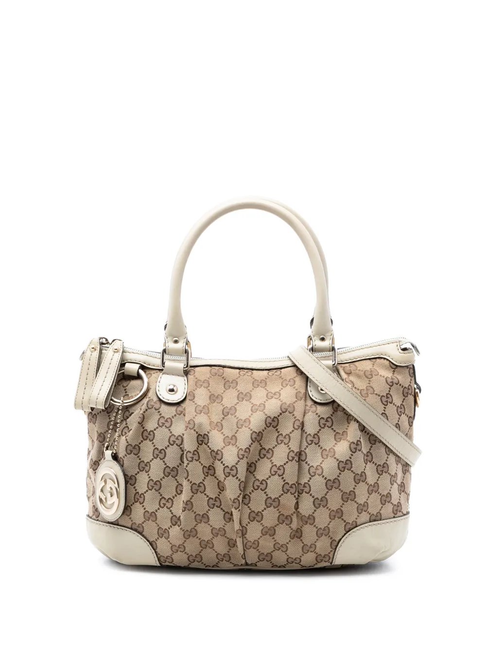Gucci Pre-Owned 2016-2026 GG Canvas Sukey satchel - Toni neutri