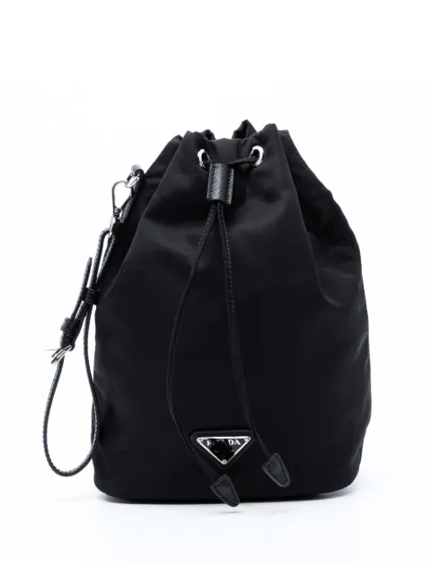 Prada Pre-Owned bolsa de mano Re Nylon con cordones 2013-2025