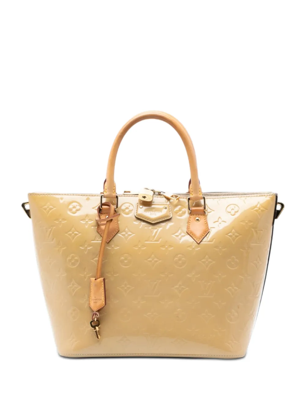 Louis Vuitton Pre-Owned 2014 Monogram Vernis Montebello MM satchel - Toni neutri