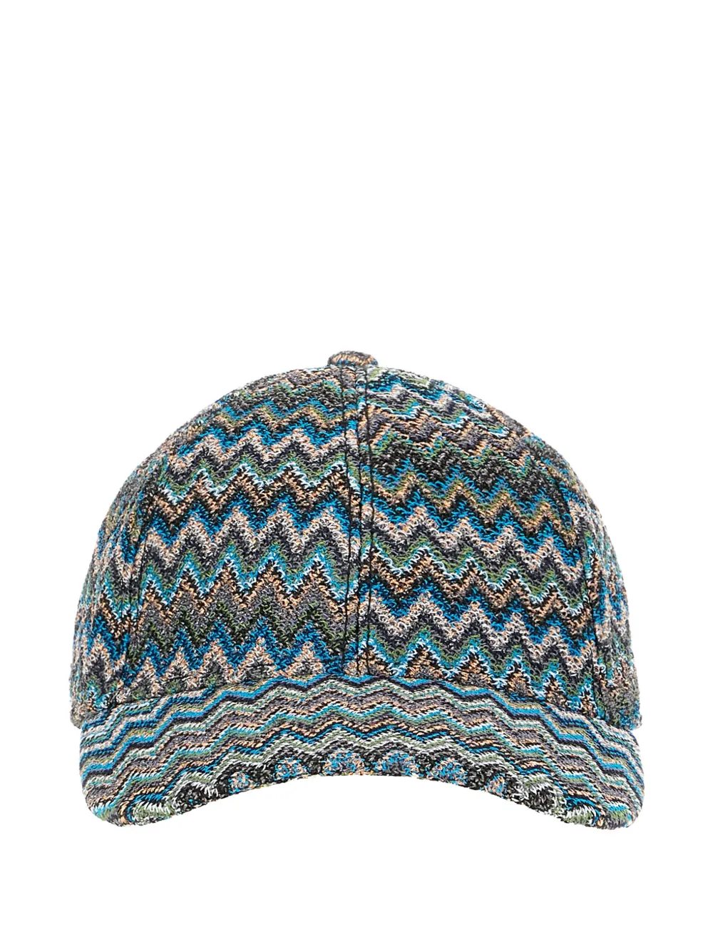 Missoni zigzag-knit baseball cap - Blau