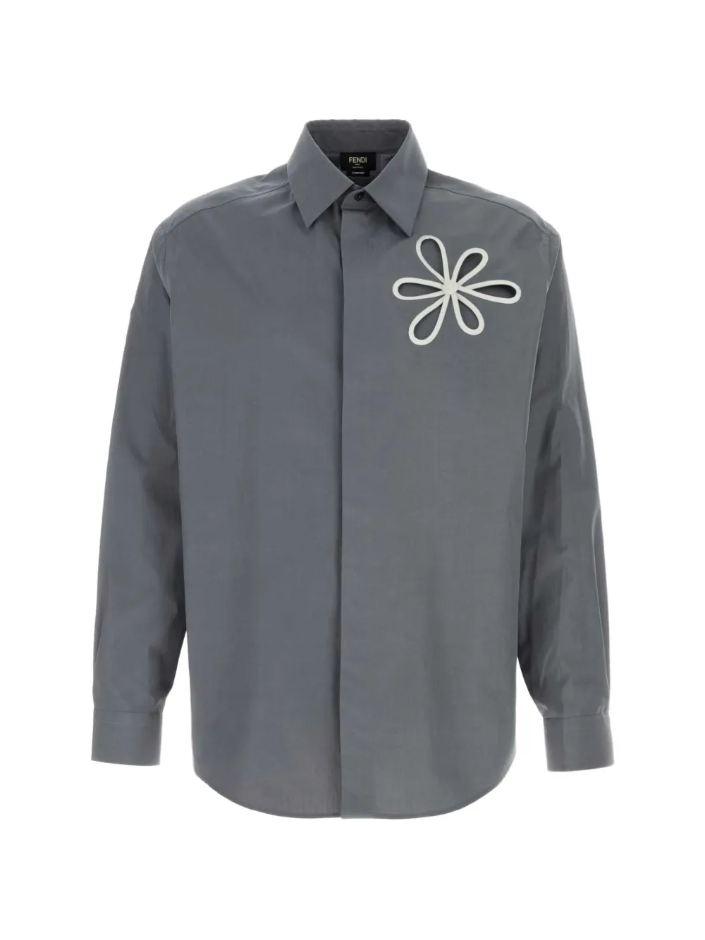 FENDI long sleeves shirt - Grey