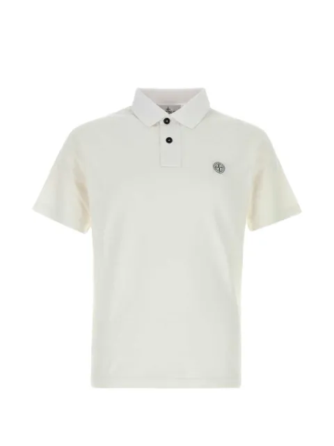 Stone Island logo-patch polo shirt