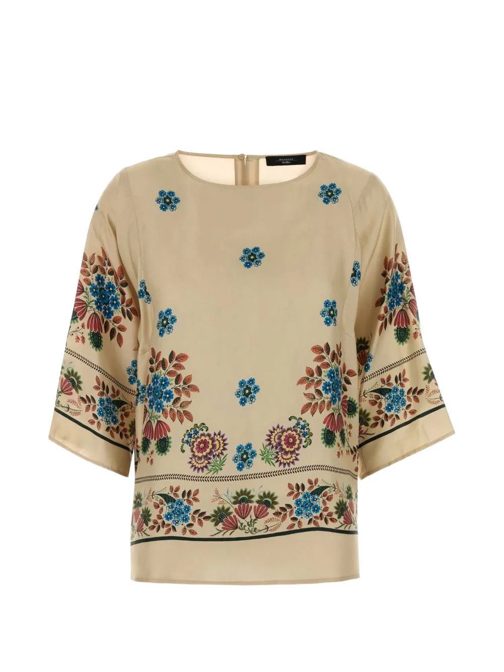 Weekend Max Mara Samba floral-print blouse - Toni neutri