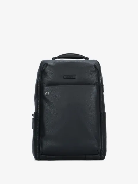 PIQUADRO pebbled leather backpack
