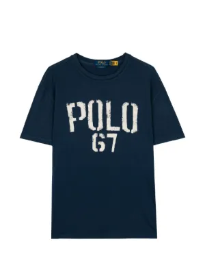 Polo Ralph Lauren Lauren logo-printed crew-neck T-shirt | Blue