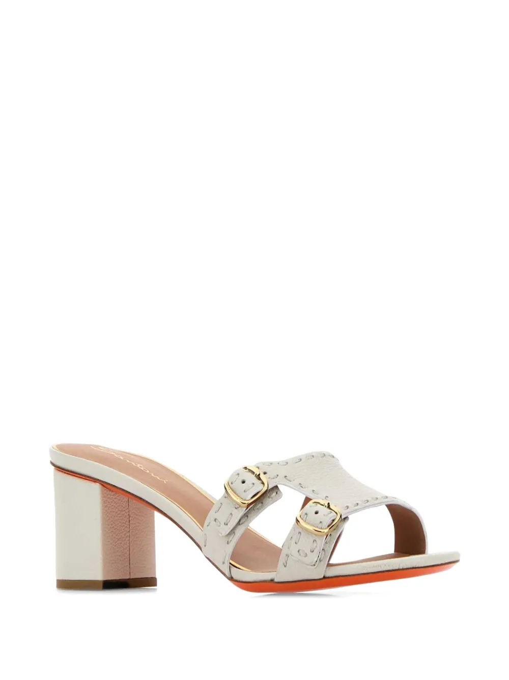 Santoni Didi leather sandals Wit