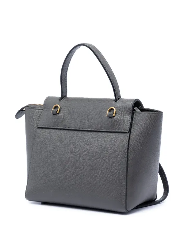Celine Pre-Owned 2019 ナノ グレインカーフスキン ベルトバッグ 