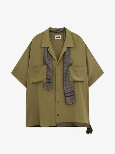 Magliano Pasolini scarf-detail shirt
