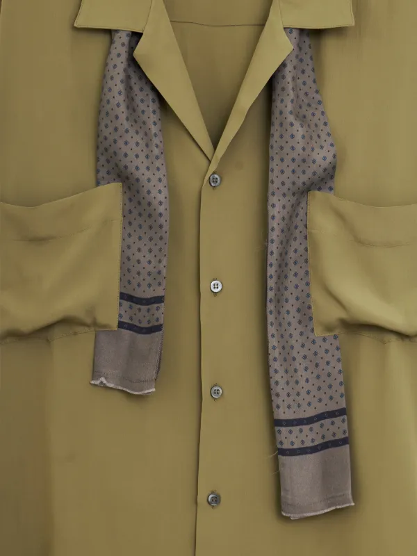 Magliano Pasolini scarf-detail Shirt | Green | FARFETCH
