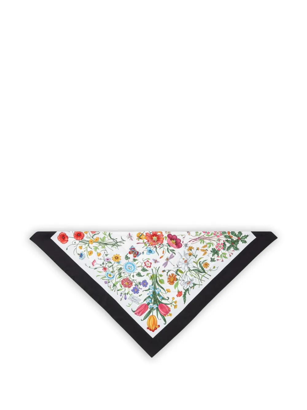 Gucci Flora-print silk scarf - White
