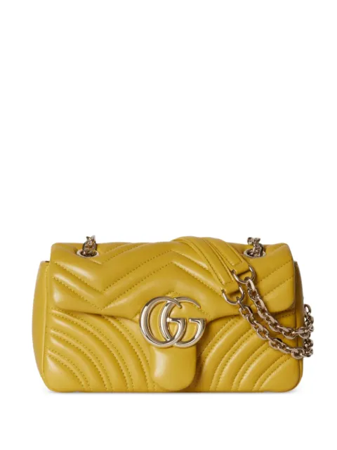 Gucci small GG Marmont chevron-quilted shoulder bag