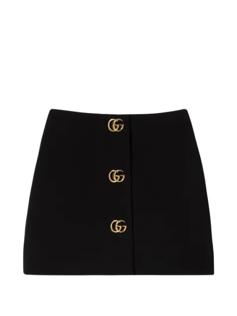 Gucci double G wool mini skirt