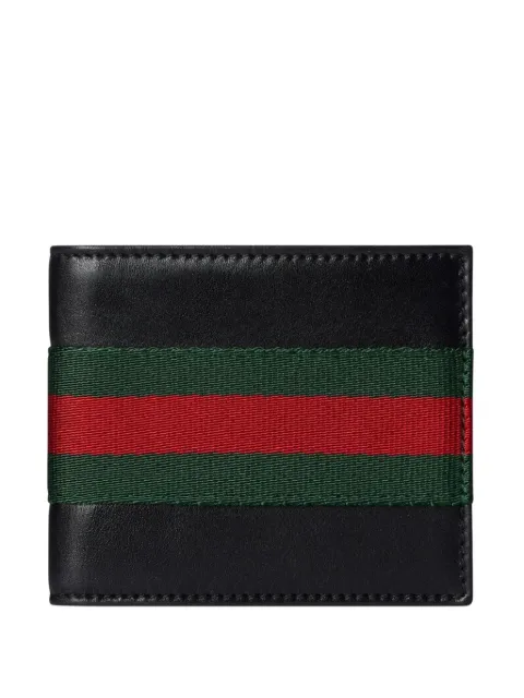 Gucci Web stripe bifold wallet