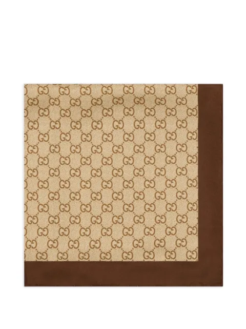 Gucci GG-print silk scarf