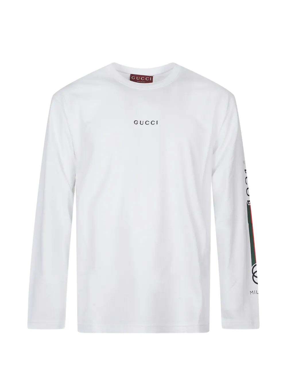Gucci logo-print long-sleeve T-shirt - Weiß