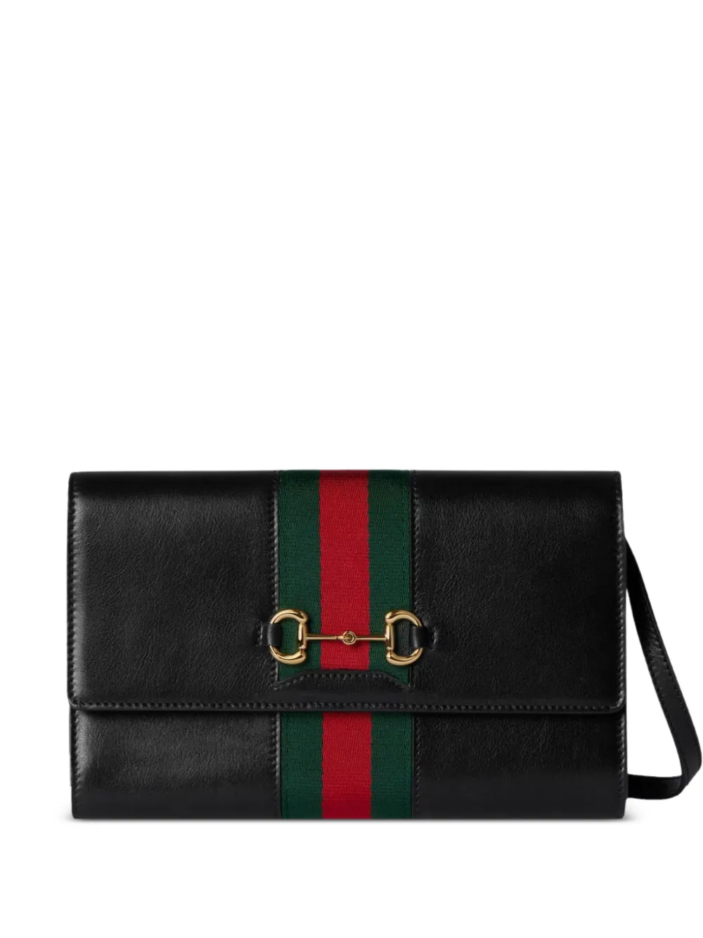 Gucci Horsebit Web shoulder bag - Schwarz