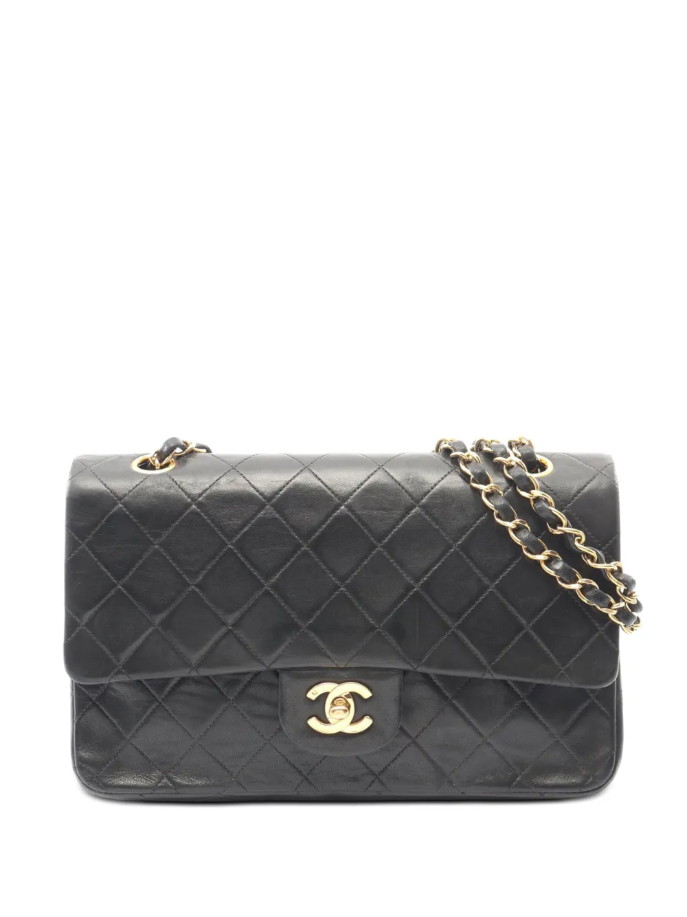 CHANEL Pre-Owned 1991-1994 Medium Classic Lambskin Double Flap shoulder bag - Nero