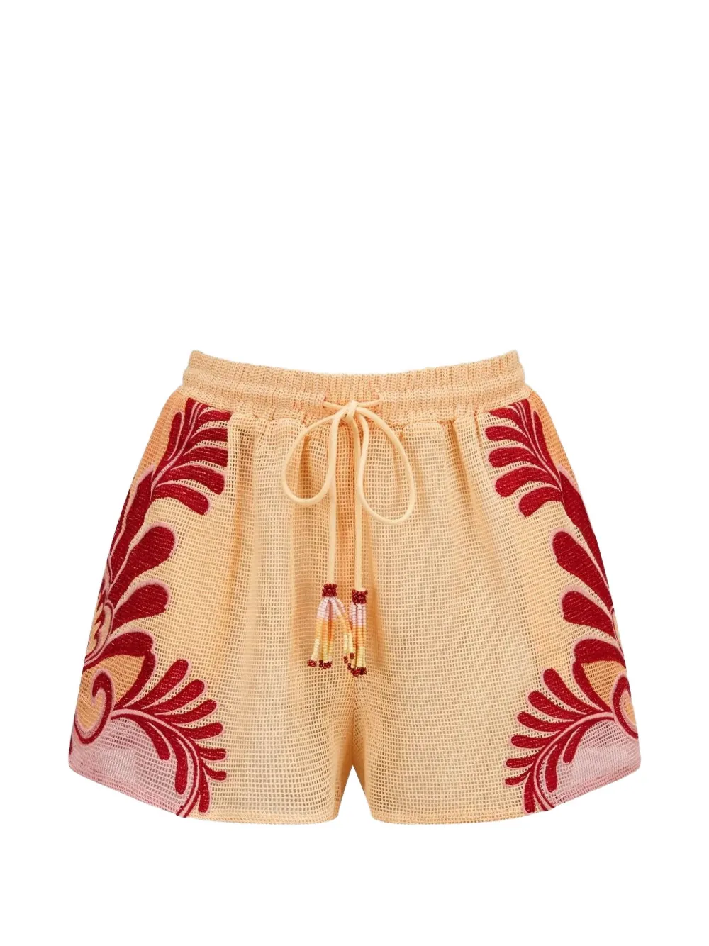 FARM Rio Shorts con ricamo paisley - Giallo