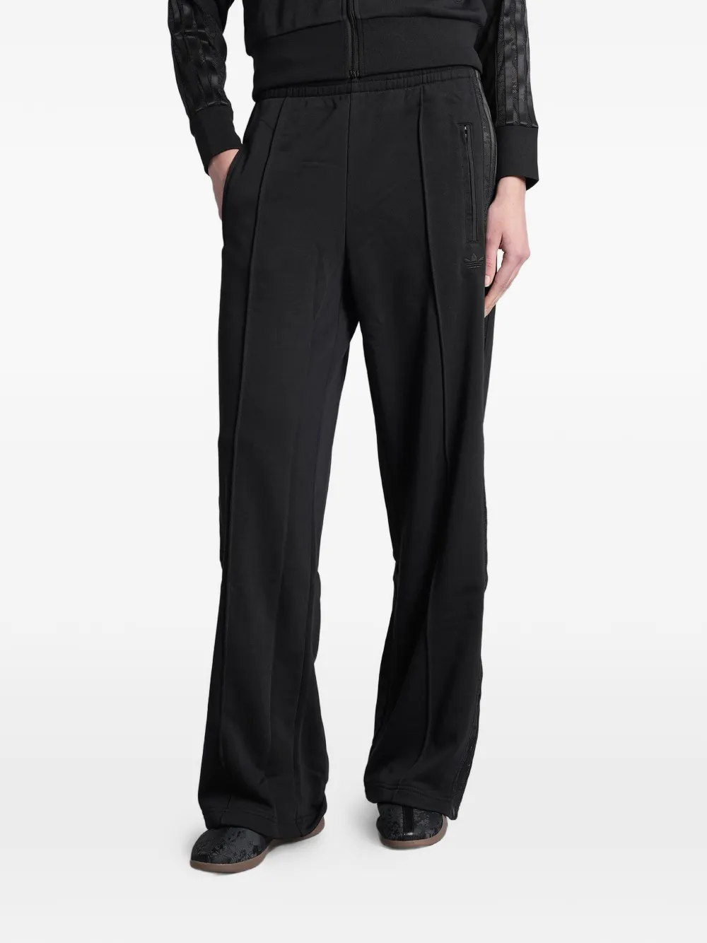 adidas Firebird lace-panelled track pants - Nero