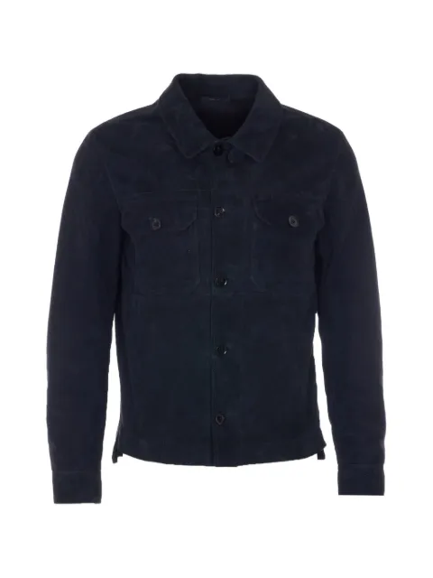 TOM FORD suede button-up jacket