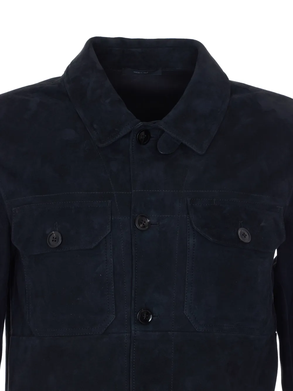TOM FORD Suède shirtjack Blauw