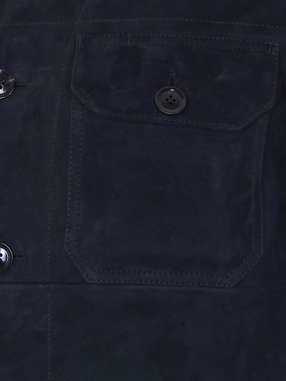TOM FORD Suède shirtjack Blauw