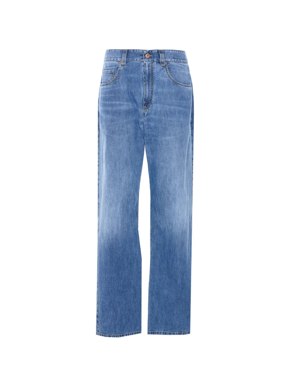 Brunello Cucinelli monile loose-fit jeans - Blu