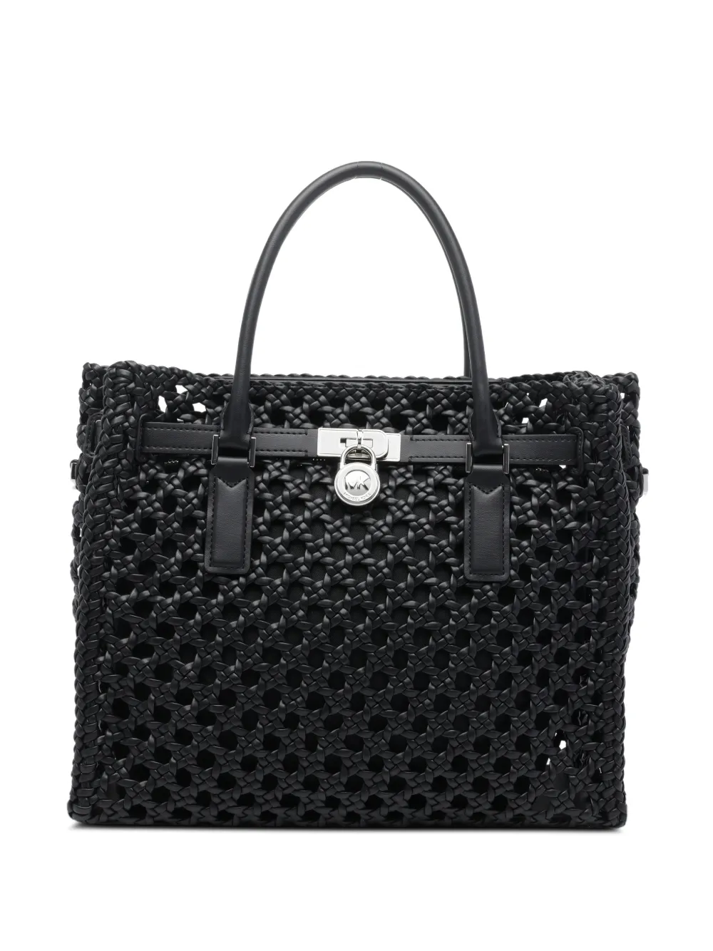 Michael Michael Kors Hamilton Moderne woven handbag - Nero