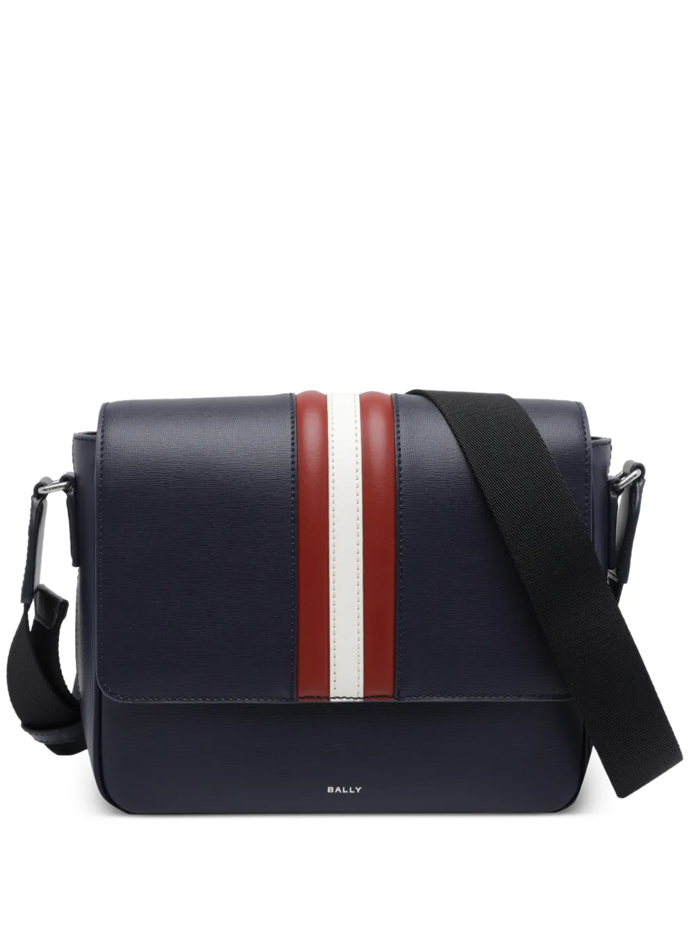 Bally Mythos leather messenger bag - Blue