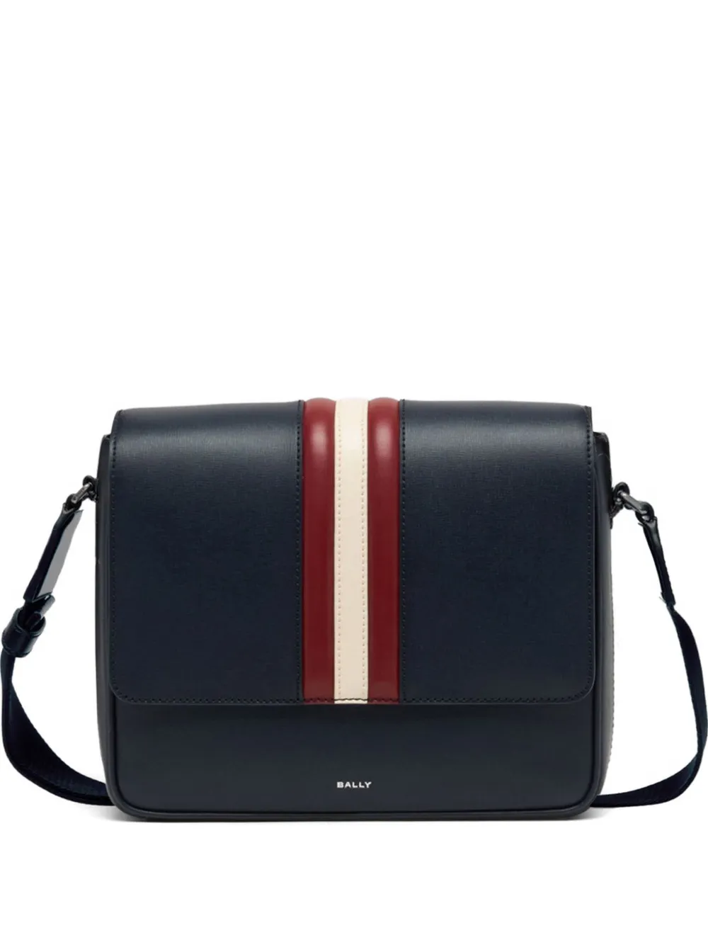 Bally Mythos leather messenger bag - Blu