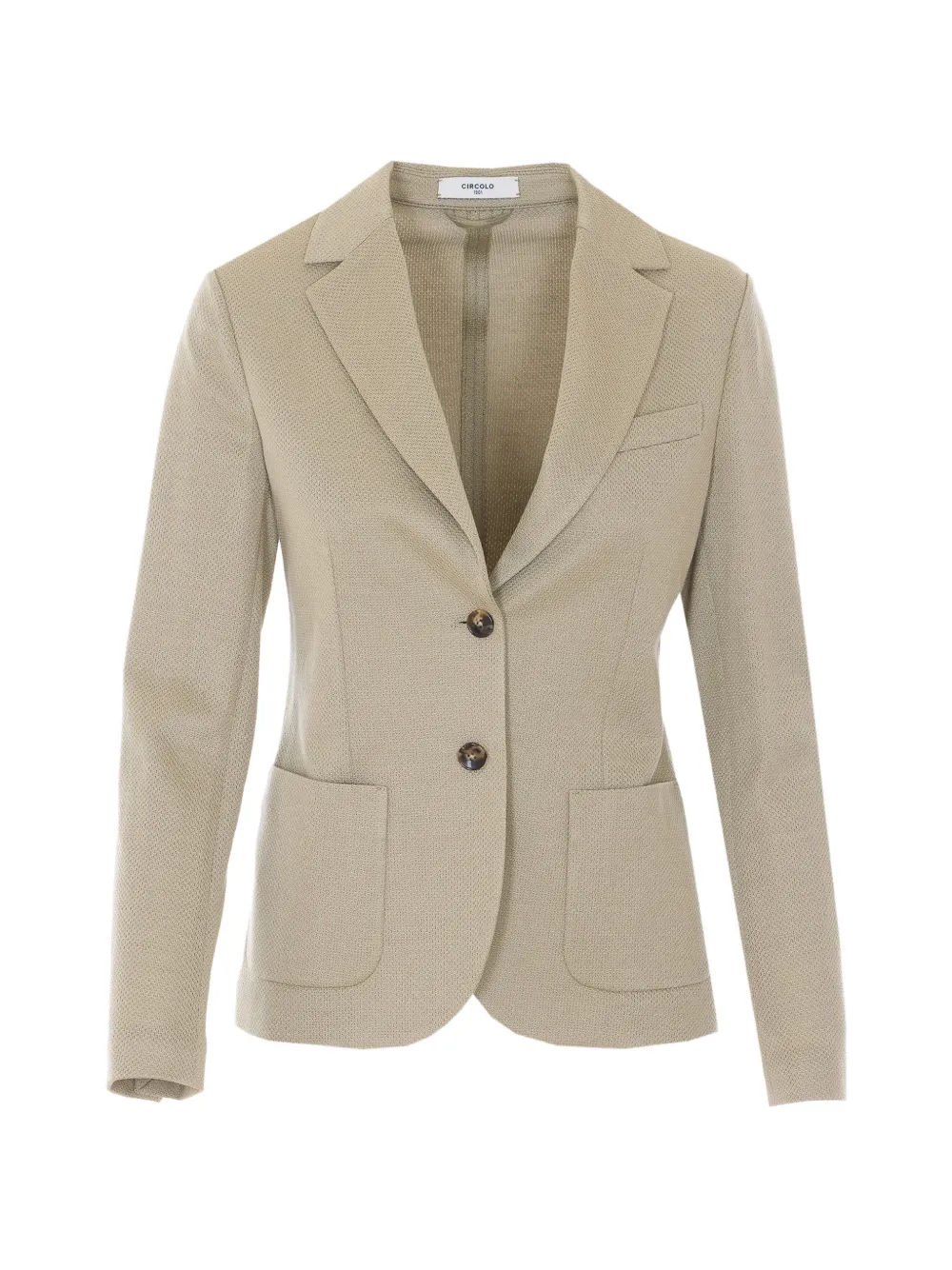Circolo 1901 single-breasted patch-pocket jacket - Toni neutri