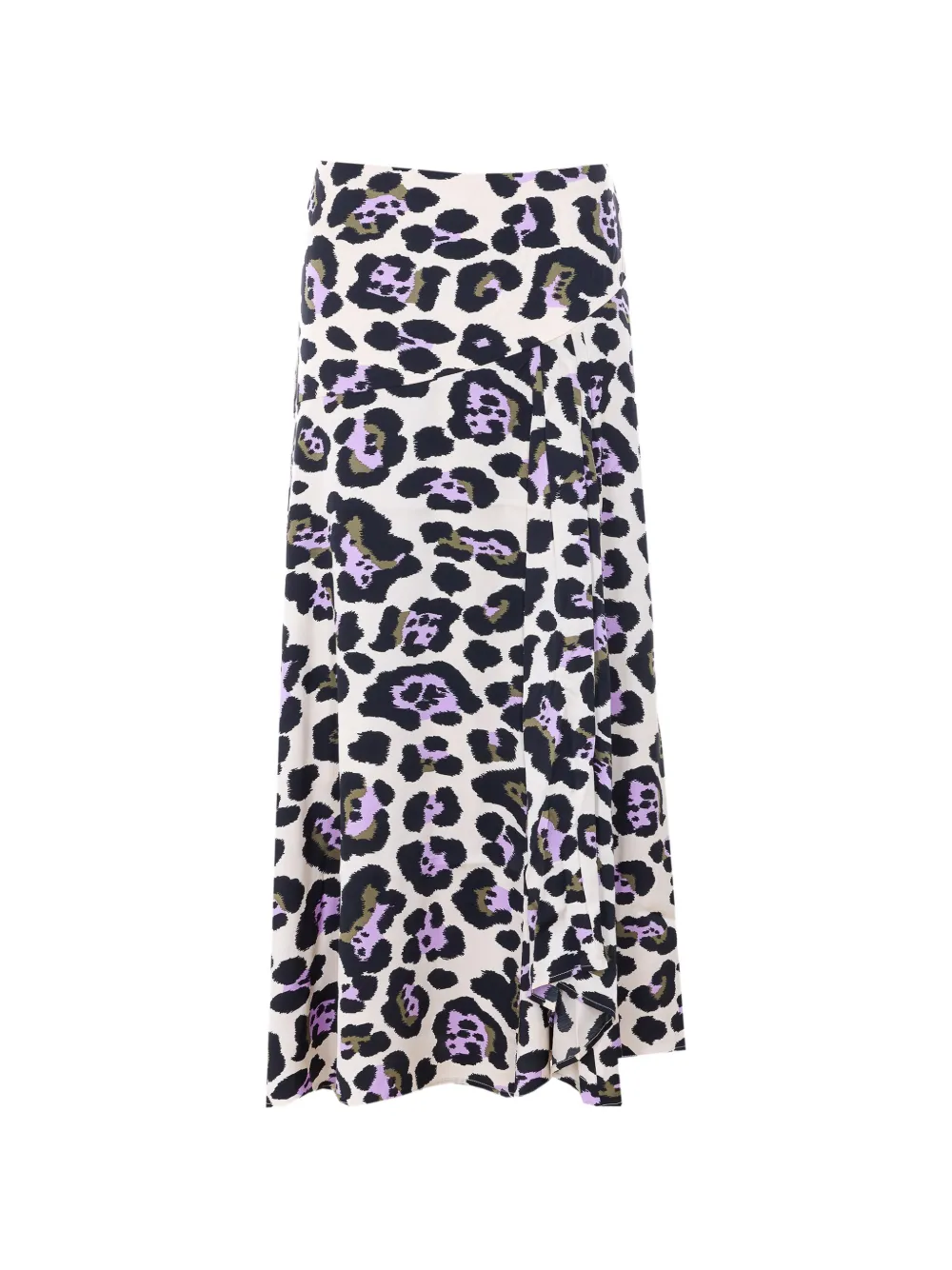 Essentiel Antwerp animalier-print pleated midi skirt - Toni neutri