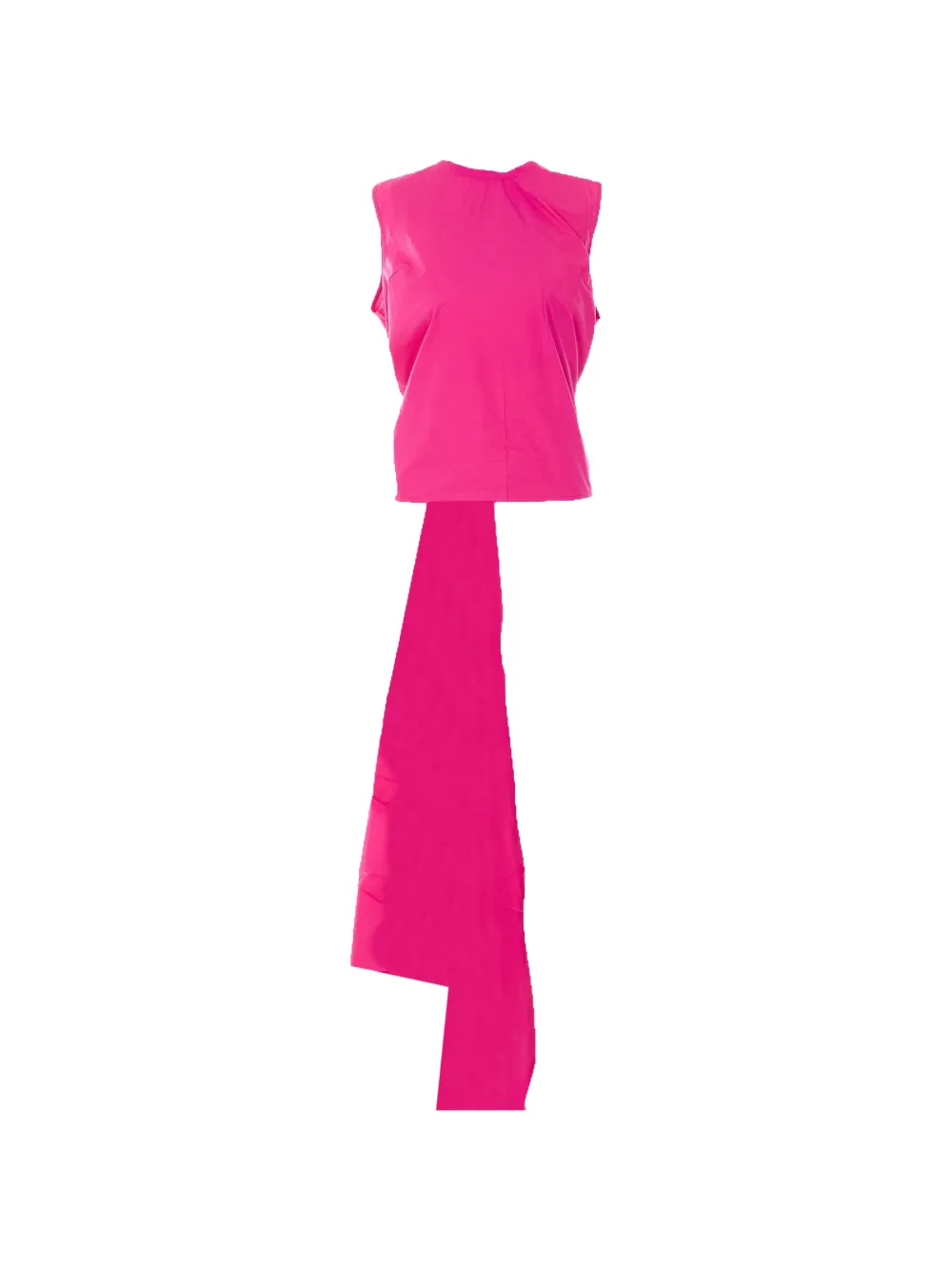 Essentiel Antwerp bow-detail cropped top - Rosa