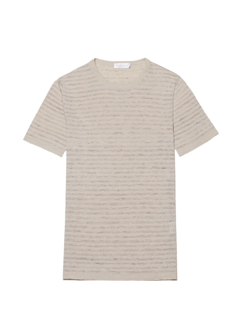 Roberto Collina striped short-sleeve T-shirt - Toni neutri