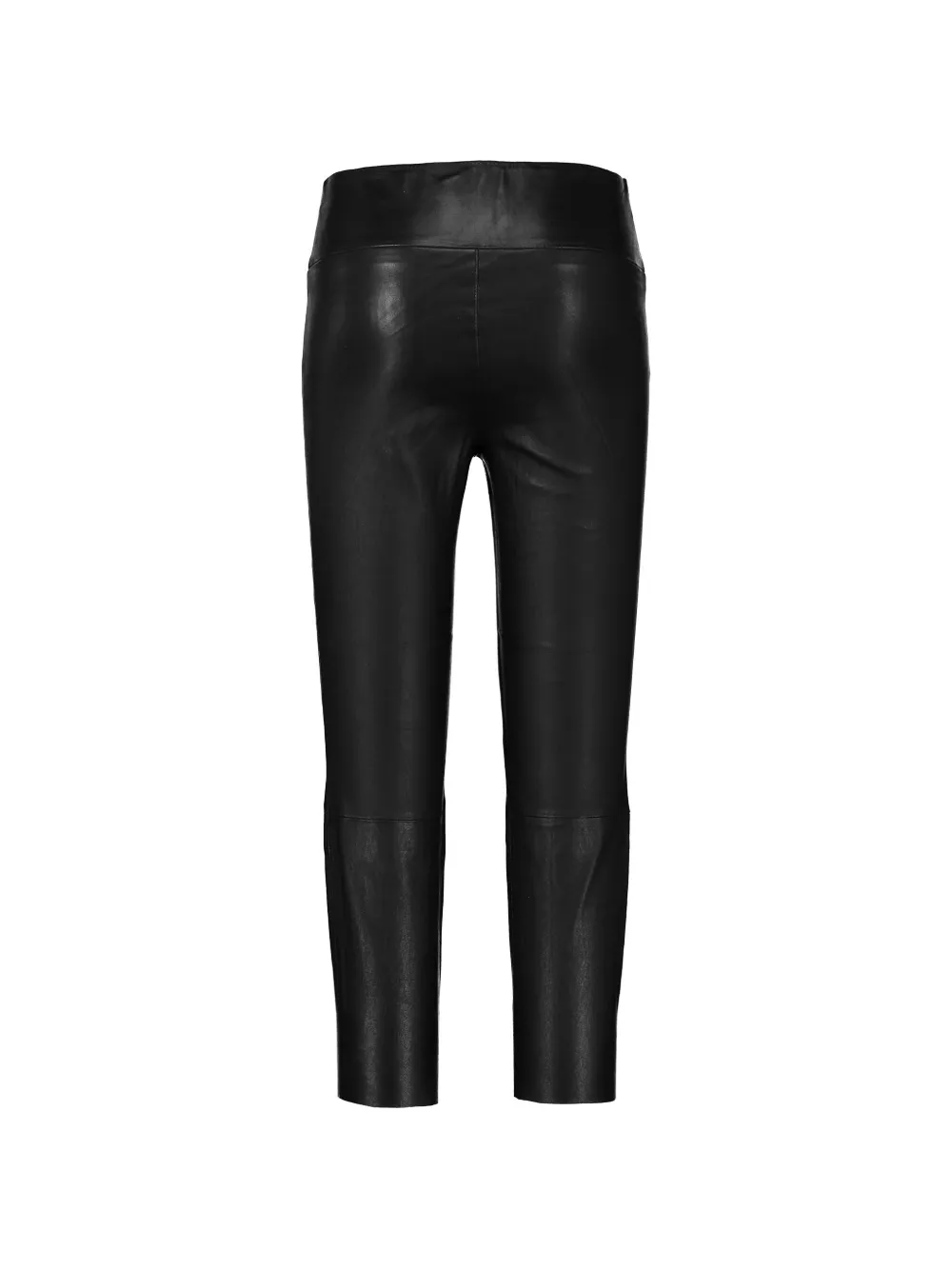 Sprwmn Leren cropped legging Zwart