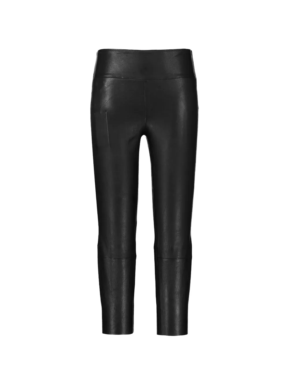 Sprwmn leather cropped legging - Nero