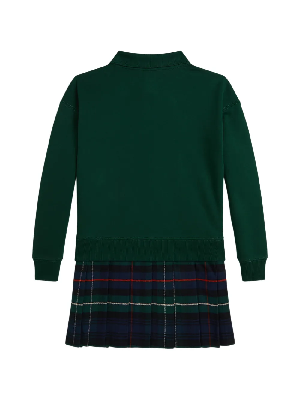 POLO RALPH LAUREN KIDS Jurk met beerprint Groen