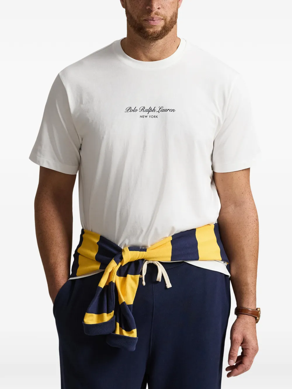 Polo Ralph Lauren T-shirt met logoprint met ronde hals Wit
