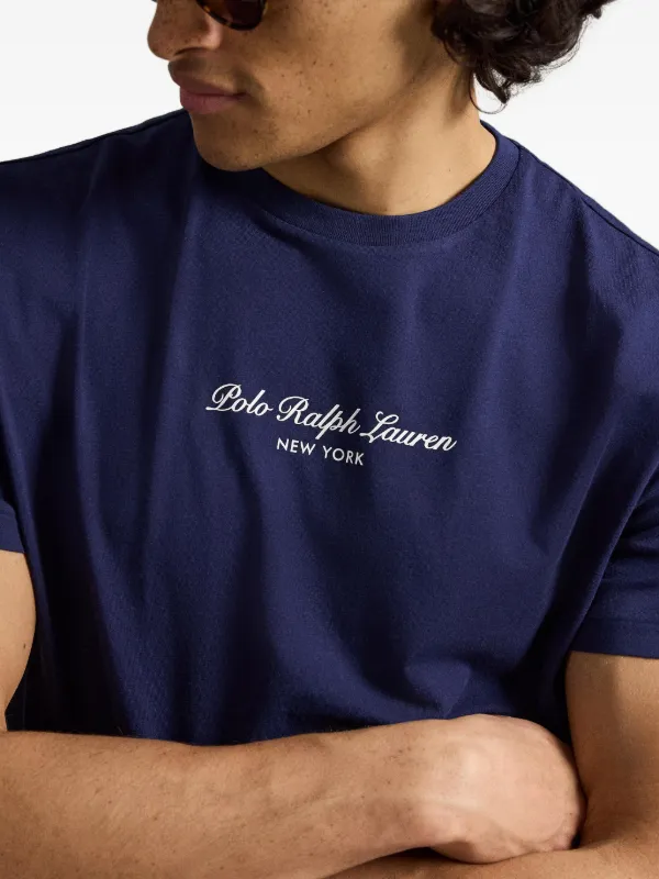 Polo Ralph Lauren logo-print T-shirt | Blue | FARFETCH