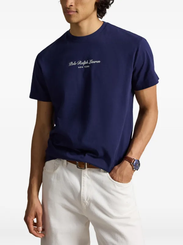 Polo Ralph Lauren logo-print T-shirt | Blue | FARFETCH